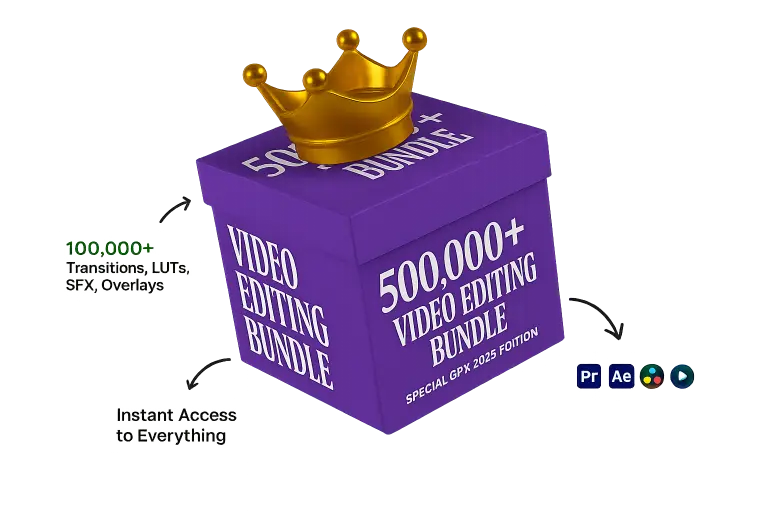 500,000+ Video Editing Assets + Special GFX 2025 Edition